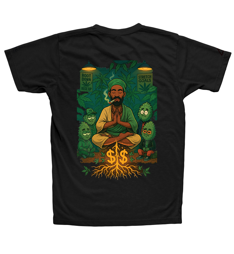 Dr. Greenfoot Meditation Tee — Vol.2 Collab — Black
