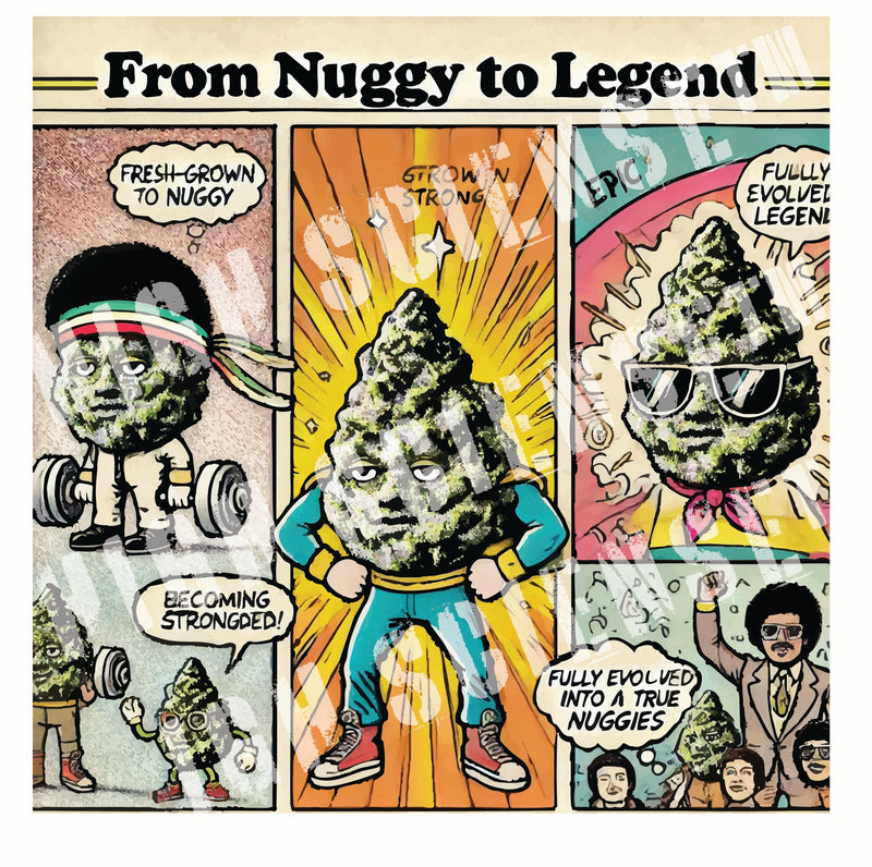 Nuggy Legend Matte Poster — 30×30cm Print