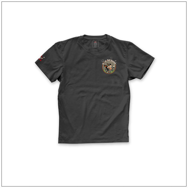 The High Sciense™ Wolfie short sleeve crew neck tee black