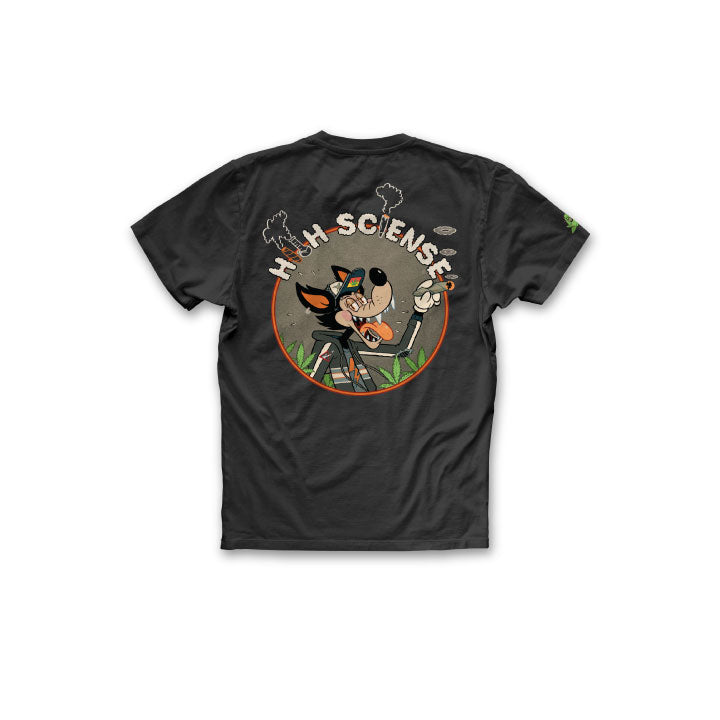 Wolf Crew Neck Tee — Black