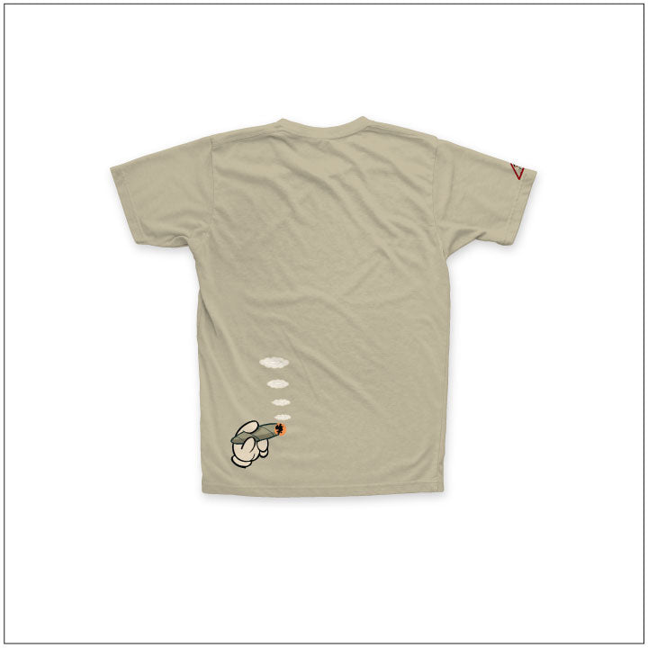 The High Sciense™ Wolf Short sleeve crew neck Tee - Sand